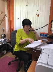 Начальник архивного отдела Макеева В.Н, во время оказания консультативной помощи