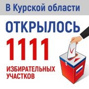  В Курской области начали работать 1111 избирательных участков